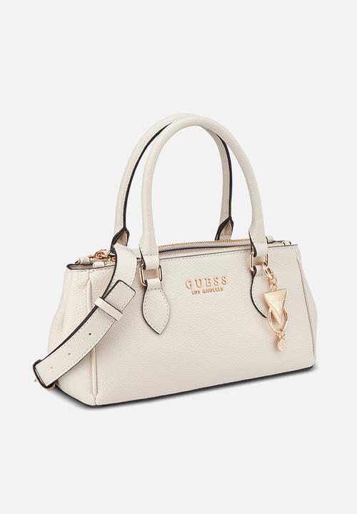 GUESS - Claudia Satchel Bag - Stone