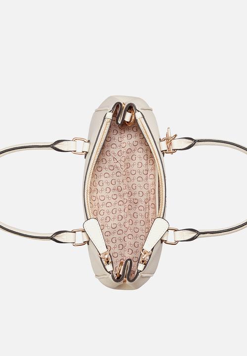 GUESS - Claudia Satchel Bag - Stone