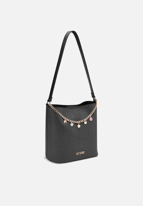 GUESS - Tasha Bucket Bag - Coal