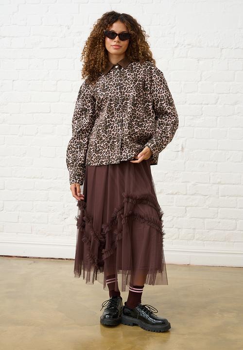 Me&B - Denim Barn Jacket - Pink Animal