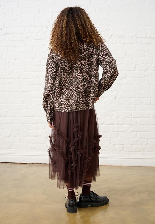 Me&B - Denim Barn Jacket - Pink Animal
