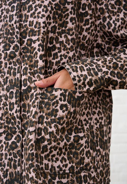 Me&B - Denim Barn Jacket - Pink Animal