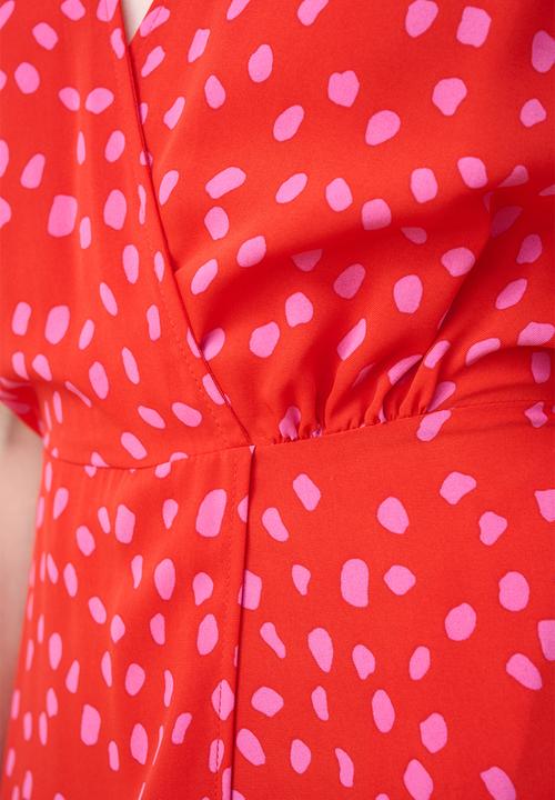 Me&B - Confetti Wrap Dress - Red