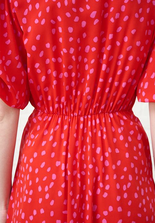 Me&B - Confetti Wrap Dress - Red