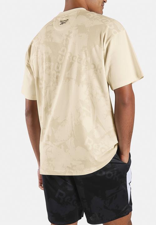 Reebok - STREET SPORT PRINTED T-SHIRT - VINTAGE CHALK