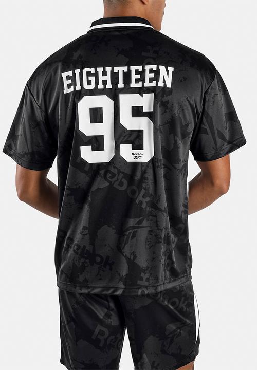Reebok - STREET SPORT FOOTBALL JERSEY - BLACK/WHITE