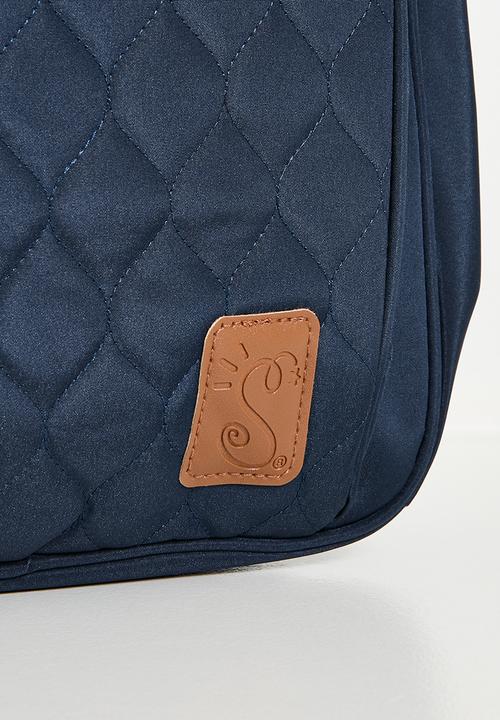 Character Group - Baby Nappy Bag Navy Squiggle - blue