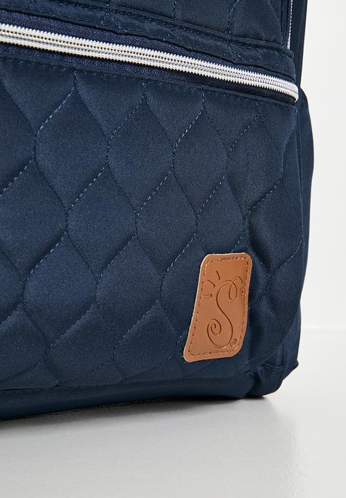 Character Group - Baby Bowler Nappy Bag Navy Squiggle - grey