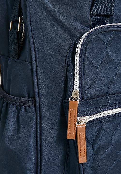 Character Group - Baby Bowler Nappy Bag Navy Squiggle - grey