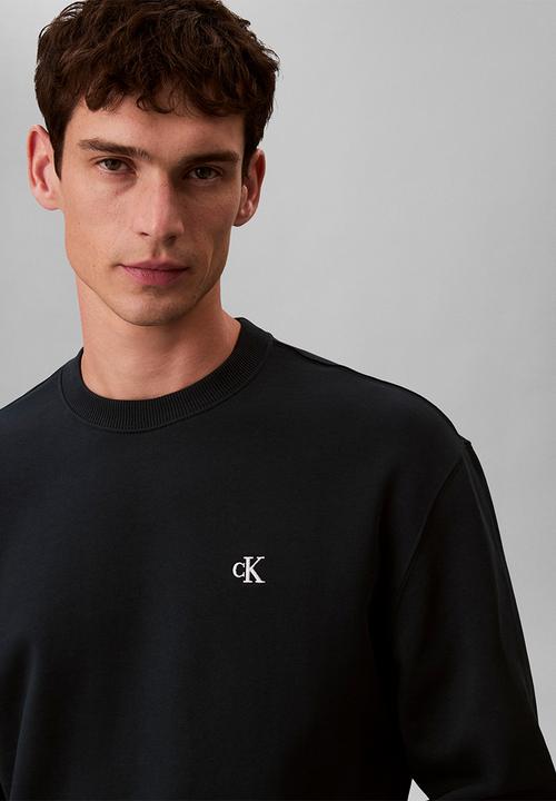 Calvin Klein - Ls 350Terry Eu Monogram Cn Swtshrt - Nurture Navy