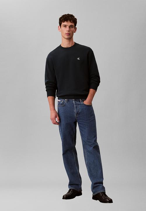 Calvin Klein - Ls 350Terry Eu Monogram Cn Swtshrt - Nurture Navy