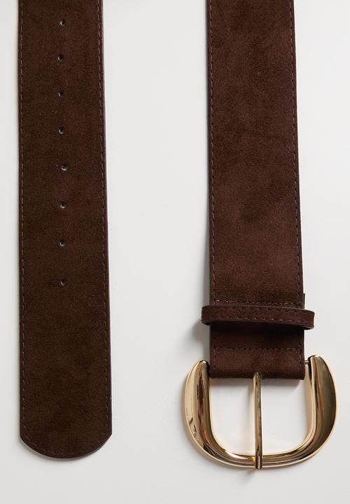 Tessa Design - Bellatrix Wide Suded Belt - Brown
