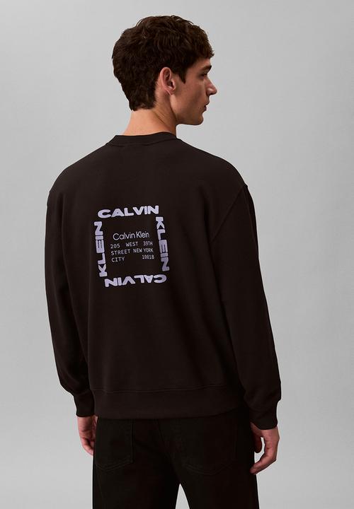 Calvin Klein - Ls Eu 350Terry Graphic Cn Swtshrt - Black