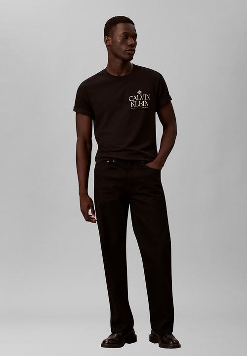 Calvin Klein - Ss 20S Calvin Roses Graphic Tee - Black