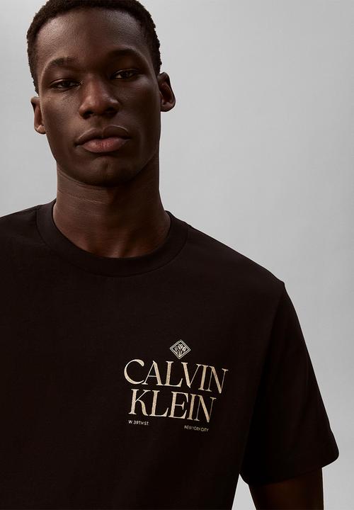 Calvin Klein - Ss 20S Calvin Roses Graphic Tee - Black