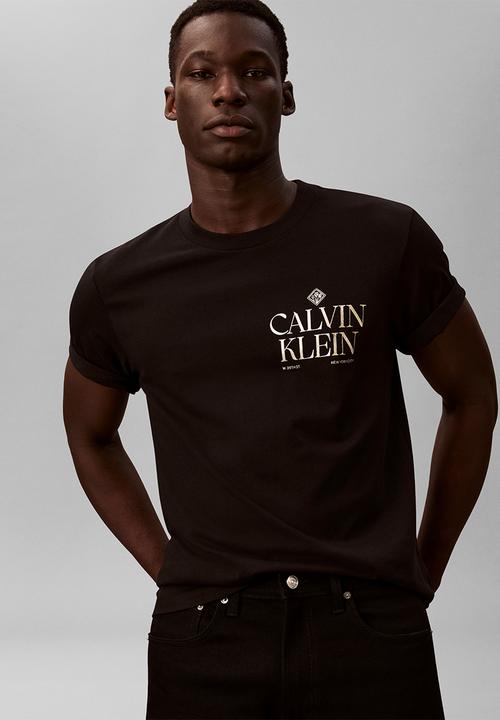 Calvin Klein - Ss 20S Calvin Roses Graphic Tee - Black