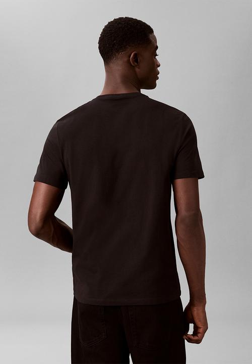 Calvin Klein - Ss 30S Whsl Ckj 2Tone Ck Graphic Tee - Black