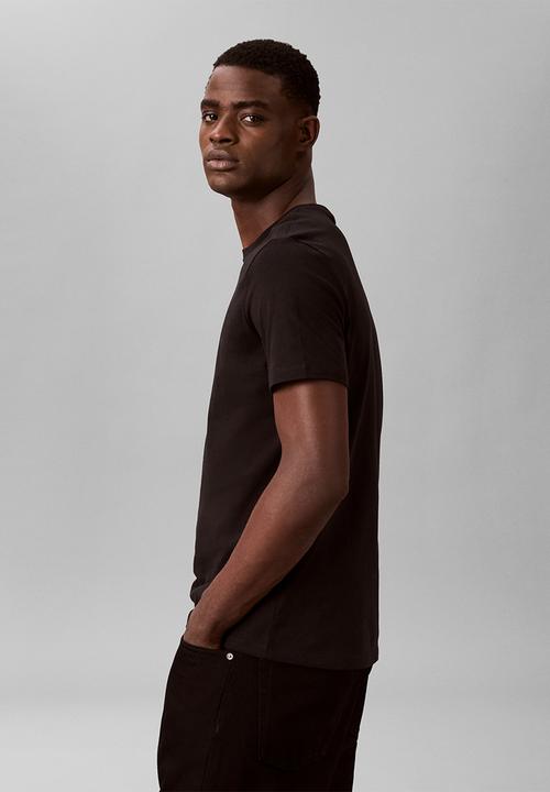 Calvin Klein - Ss 30S Whsl Ckj 2Tone Ck Graphic Tee - Black