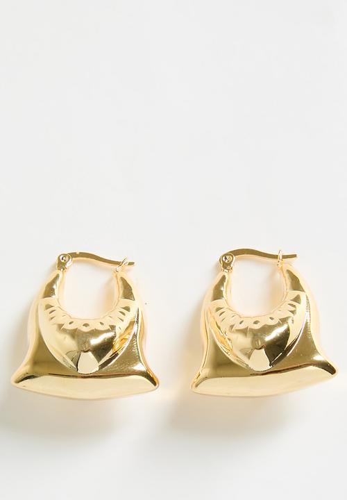 Zoe on Trend - Handbag hoop earrings - gold