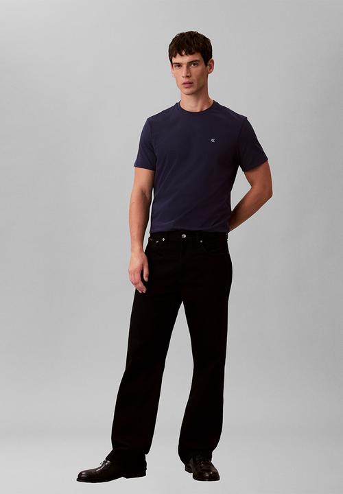 Calvin Klein - Ss Classic Monogram Tee - Maritime Blue