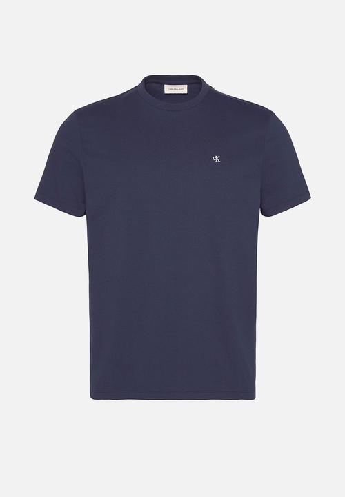 Calvin Klein - Ss Classic Monogram Tee - Maritime Blue