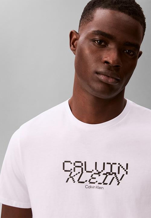 Calvin Klein - Ss 30S Whsl Sp Calvin Futura Graphic Tee - Brilliant White