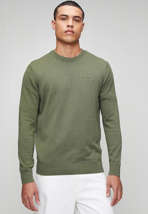 Ben Sherman - Crew Neck knit - Olive Night