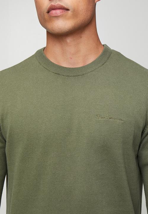 Ben Sherman - Crew Neck knit - Olive Night