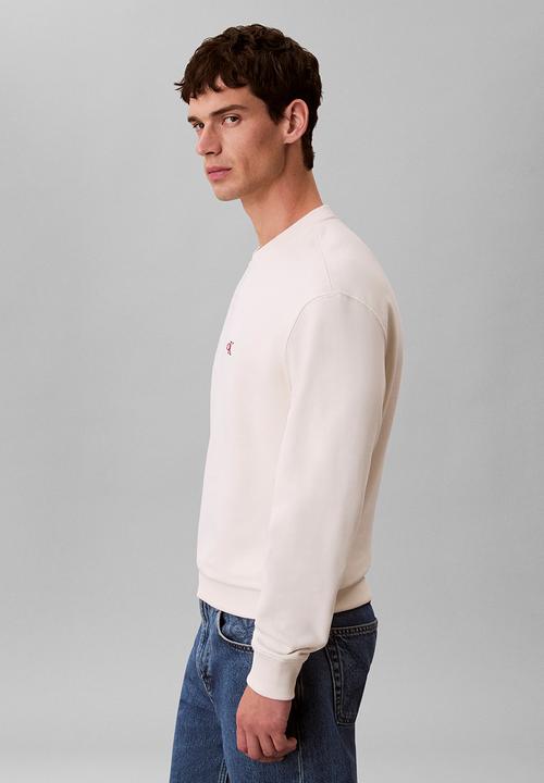 Calvin Klein - Ls 350Terry Eu Monogram Cn Swtshrt - Tofu