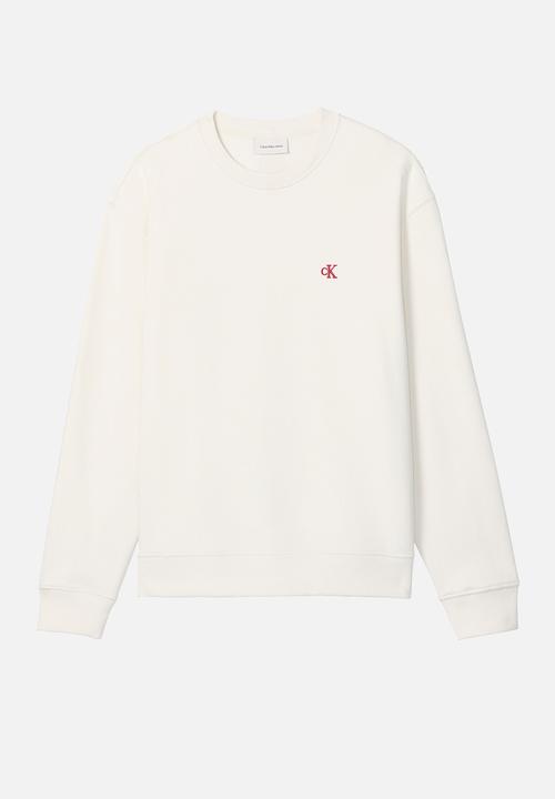 Calvin Klein - Ls 350Terry Eu Monogram Cn Swtshrt - Tofu