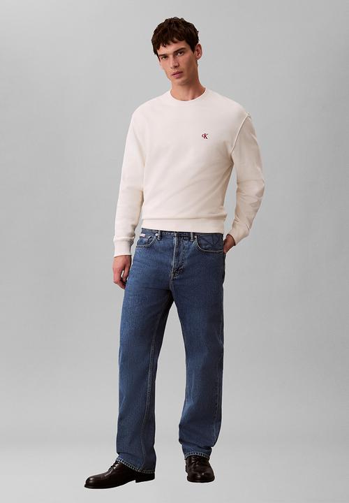 Calvin Klein - Ls 350Terry Eu Monogram Cn Swtshrt - Tofu