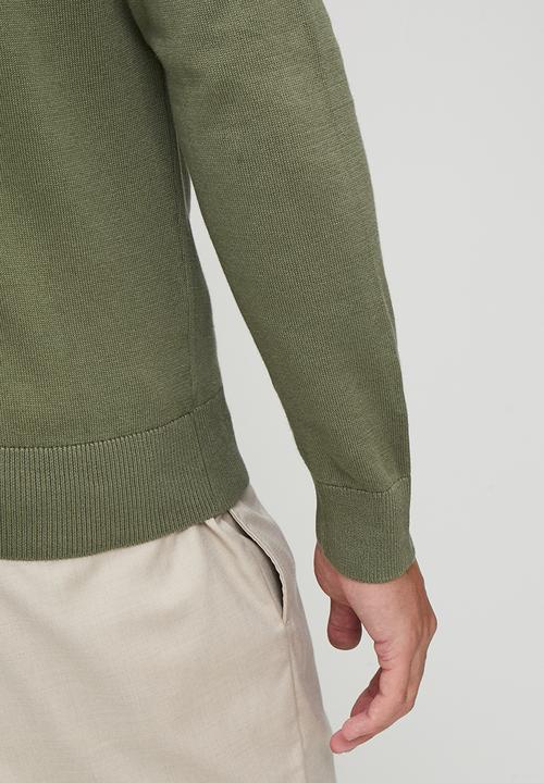 Ben Sherman - Roll neck Knit - Olive Night