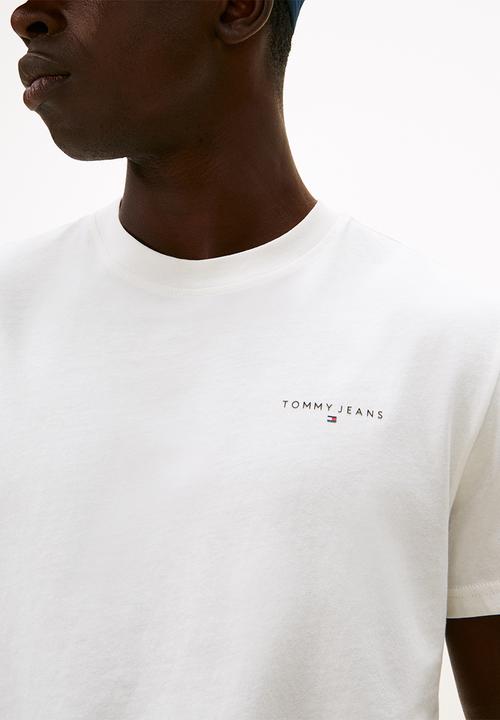 Tommy Hilfiger - Tjm Slim Linear Ss Tee 2Pck Ext - Ecru / Black