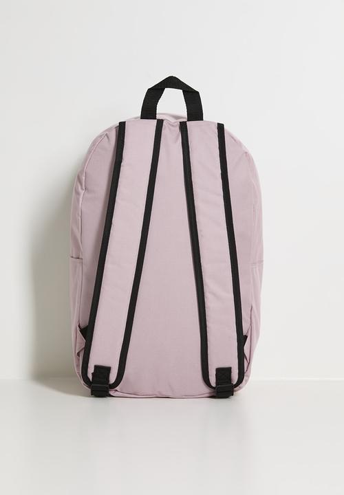 SOVIET - TECHNO Nylon Backpack - Mono Contrast Embroidery - LT PINK/CREAM