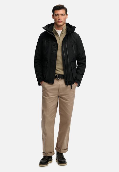 Superdry. - HOOD ULTIMATE EMB WINBREAKER  - Black