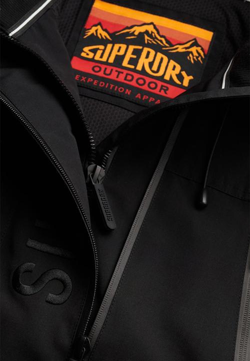 Superdry. - HOOD ULTIMATE EMB WINBREAKER  - Black
