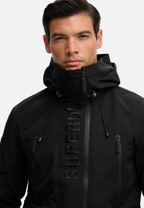 Superdry. - HOOD ULTIMATE EMB WINBREAKER  - Black