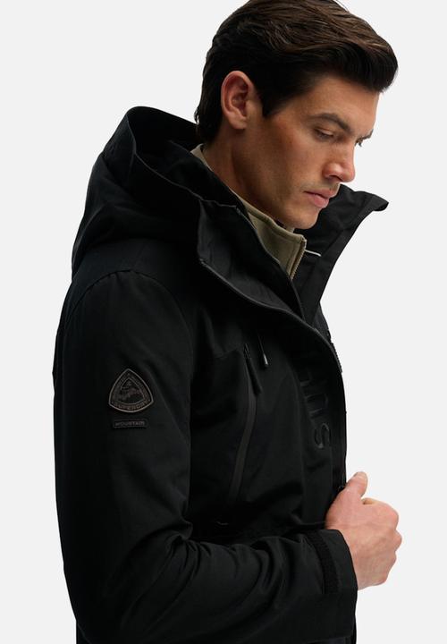 Superdry. - HOOD ULTIMATE EMB WINBREAKER  - Black