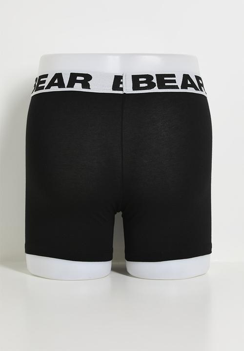 Bear - 3 Pack Bodyshort - Blue/Grey/Black