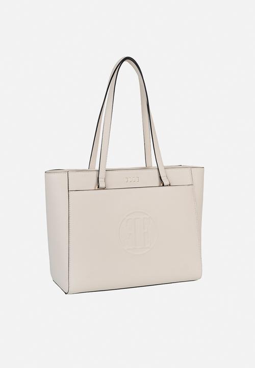 Elle - Embossed Tote - Off White