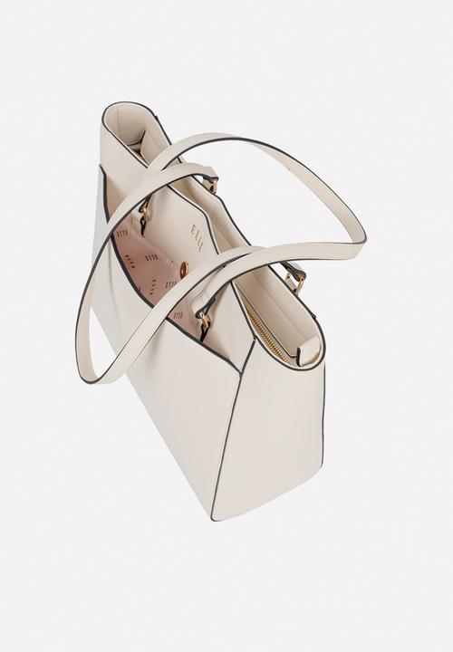Elle - Embossed Tote - Off White