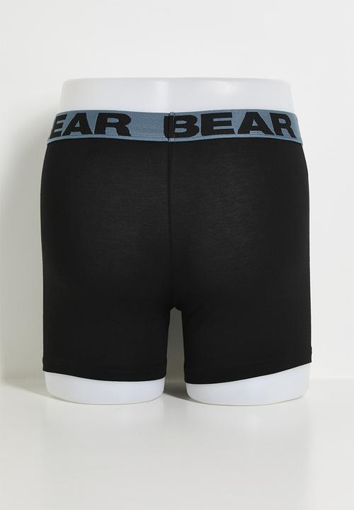 Bear - 3Pk Bodyshort - Black Multi