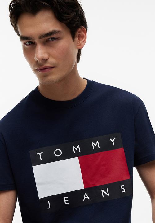 Tommy Hilfiger - Tjm Reg Big Flag Ss Tee Ext - Dark Night Navy