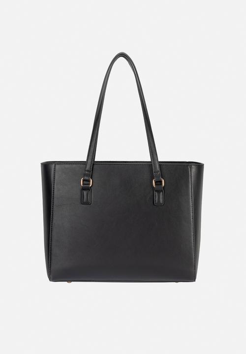 Elle - Embossed Tote - Black