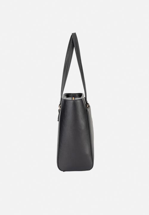 Elle - Embossed Tote - Black