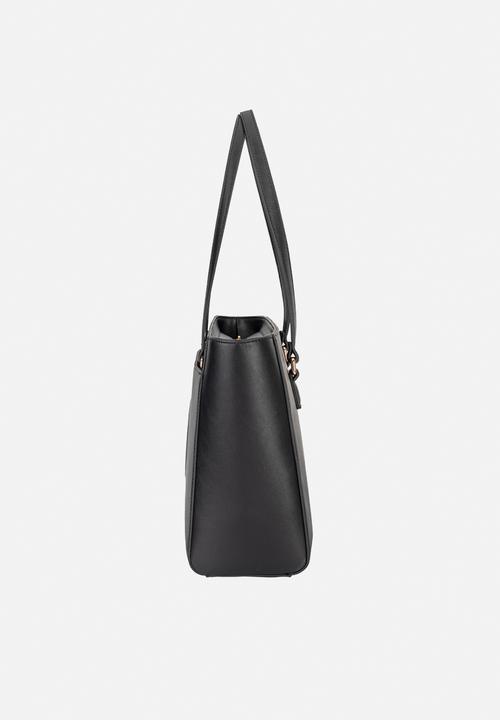 Elle - Embossed Tote - Black
