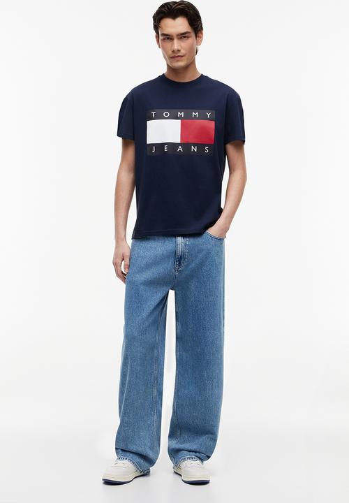 Tommy Hilfiger - Tjm Reg Big Flag Ss Tee Ext - Dark Night Navy