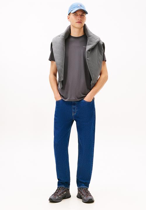 Tommy Hilfiger - Tjm Slim Linear Ss Tee 2Pck Ext - Ecru / Washed Black