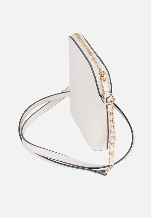 Elle - Embossed Phone Sling - Off White
