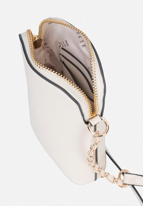 Elle - Embossed Phone Sling - Off White